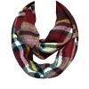 Wrapables Plaid Print Infinity Scarf and Beanie Hat Set, Red/Black and Charcoal Grey Set - image 4 of 4