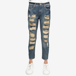 RAW X Boy's Heavy Distressed Jeans - 1 of 4