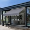 VEVOR Manual Retractable Awning, 118" Outdoor Retractable Patio Awning Sunshade Shelter, Adjustable Patio Door Window Awning Canopy - 2 of 4