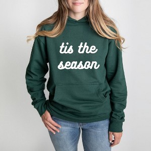 Simply Sage Market Women's Graphic Hoodie Tis The Season Bold Cursive - 1 of 3