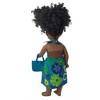 Doll Clothes Superstore Handmade Bursts of Flowers Beach Dress with Bag for 18-Inch Girl Dolls - 4 of 4