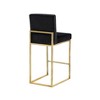 Meridian Furniture,Giselle Black Velvet Stool - 2 of 4