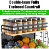 Magnetic Shelf for Fridge with Wood Lid, Fruit & Vegetable Storage Bin - 4 of 4