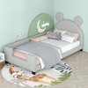 NicBex Twin Size Daybed, Upholstered Day Bed with Carton Ears Shaped Headboard, for Kids Teens Boys Girls - 2 of 4