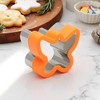 Unique Bargains Biscuit Cutter Medium Butterfly-Shaped Cookie Cutter Hand Wash Stainless Steel Plastic 2.8"x2.3"1.6" 1Pcs - 2 of 4
