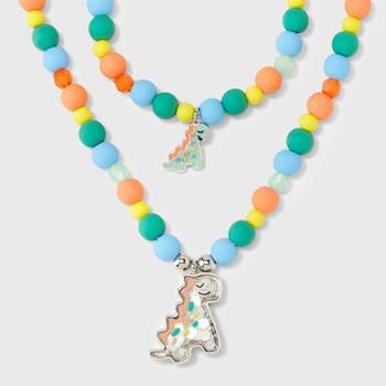 Toddler Girls' Dino Bracelet and Necklace Set - Cat & Jack™ Orange