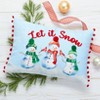 The Lakeside Collection Let It Snow Embroidered Accent Pillows - 2 of 3