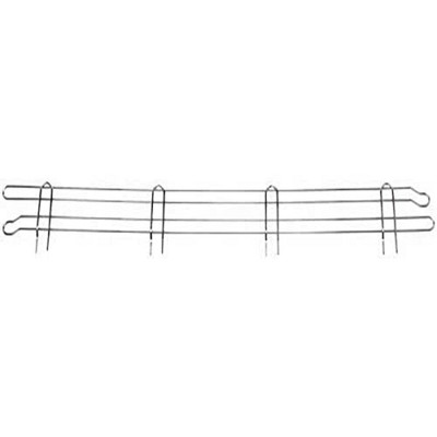 Quantum Storage Systems Back/Side Ledge, 36"W X 4"H, Chrome Plated Finish
