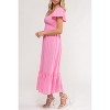 August Sky Women's Smocked Empire Waist Midi Dress - 3 of 4