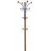 Rack Clothes ,73" Tall Chrome and Wood Coat Rack for Closet, Wardrobe, Oak - 3 of 4