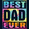 Men's Design By Humans Vintage Tie Dye Best Dad Ever By Tank Top - 2 of 2