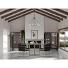 Progress Lighting, Rivera Collection, 6-Light Chandelier, Matte Black, Clear Textured Glass - 2 of 3