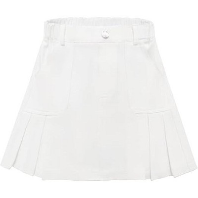 Jean Skirt for Girls Toddler Mini Flared Pleated Toddler Short Jean Skirts with Pocket 3-12T