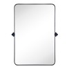 TEHOME Rounded Rectangular Pivoting Metal Framed Wall Mounted Bathroom Vanity Mirror - 4 of 4