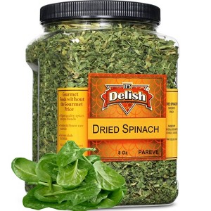 Chopped Dried Spinach Flakes by It's Delish, 8 Oz Jumbo Container - 1 of 4