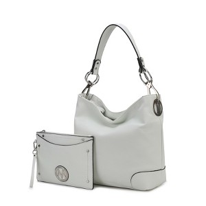 MKF Collection Viviana Vegan Leather Hobo Bag with Matching Wristlet by Mia K - 1 of 4