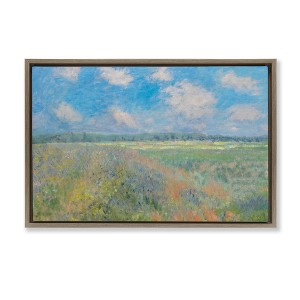 Stupell Industries Tranquil Horizon Scattered Clouds Floating Frame Canvas Art - 1 of 4