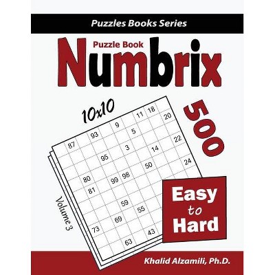 Numbrix Puzzle Book - (Puzzles Books) by  Khalid Alzamili (Paperback)