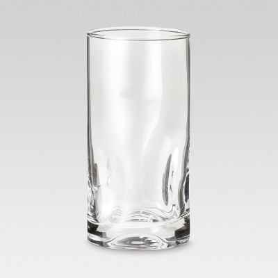 black glass tumbler