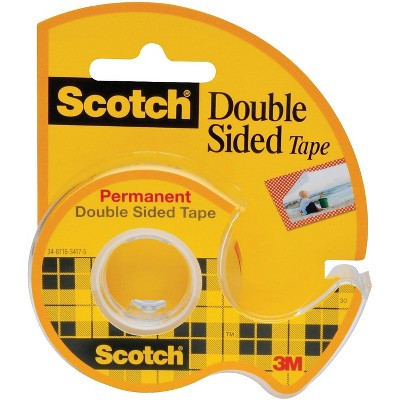 Scotch Double Sided Tape with Dispenser 1/2" x 6.94 yds. Clear (136) 378988