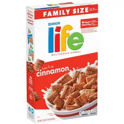 Quaker Life Cinnamon Family Size Cereal - 22.3oz