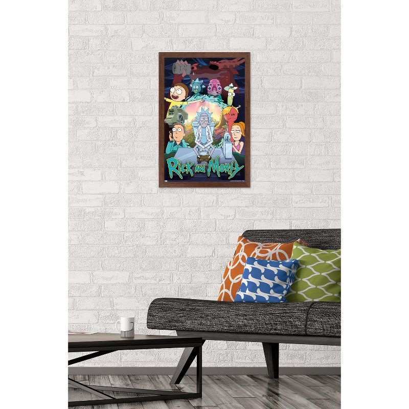 Trends International Rick And Morty - Season 4 Group Framed Wall Poster Prints, 2 of 7