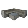 Whisen 6-Piece PE Rattan Sectional Sofa Set - 4 of 4