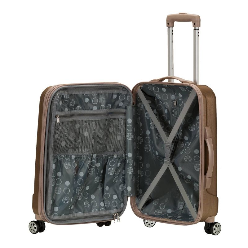 Rockland Melbourne Expandable ABS Hardside Carry On Spinner Suitcase, 4 of 9