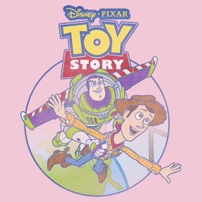 Toy Story Girl's Toy Story Duo Take Off T-Shirt - Light Pink - Small — фото 2