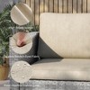 Sonkuki Patio Loveseat Sofa, All-Weather PE Rattan Wicker Set Small Patio Conversation Couch with Cushion - 4 of 4