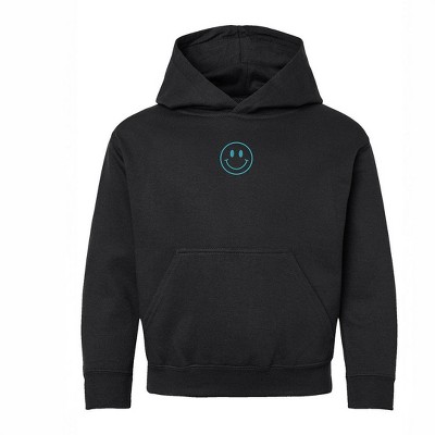 The Juniper Shop Embroidered Smiley Face Outline Youth Graphic Hoodie