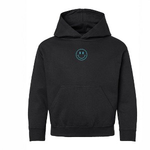 The Juniper Shop Embroidered Smiley Face Outline Youth Graphic Hoodie - 1 of 3