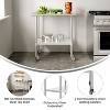 Flash Furniture Rawcliffe Portable Prep and Work Table with NSF Certified 18 Gauge Stainless Steel Top Shelf, Galvanized Steel Undershelf and 4 Caster - 3 of 4