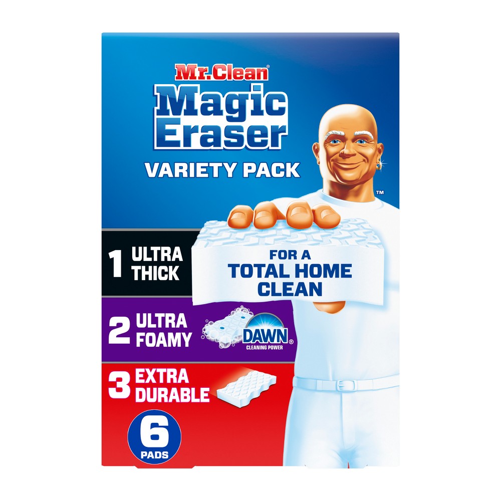 Mr. Clean Magic Eraser Variety Pack Multi-Purpose Cleaner - 6ct