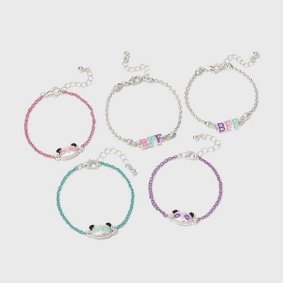 Girls' 5pk Panda Bracelet - Cat & Jack™
