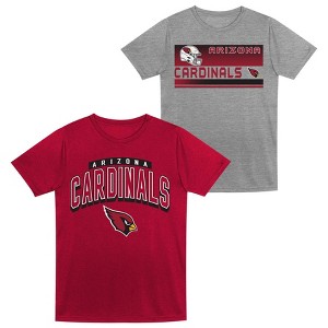 NFL Arizona Cardinals Toddler Boys' Gray 2pk T-Shirt - 1 of 3