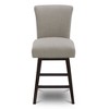 Spruce&Spring Upholstered 26-inch Counter Height Swivel Barstool - 3 of 4