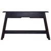 vidaXL Console Table Side Hall Accent Table under Mirror Solid Mahogany Wood - 3 of 4
