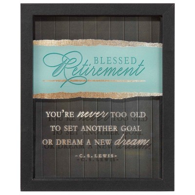Dicksons Blessed Retirement Green And Black 11 X 9 Inch Mdf Wall And ...
