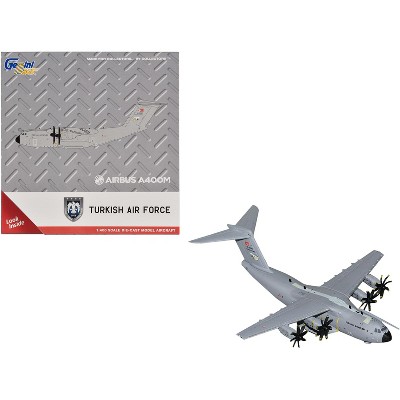 Airbus A400M Atlas Transport Aircraft "Turkish Air Force" (18-0093) Gray "Gemini Macs" Series 1/400 Diecast Model by GeminiJets