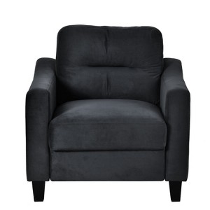 Ridstar Modern Small Double Sofa For Living Room, Bedroom & Office-Black - 1 of 4