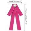 Elerevyo Women's Pre-Tied Ribbon Elegant Brooch Pin Bow Tie - 2 of 4