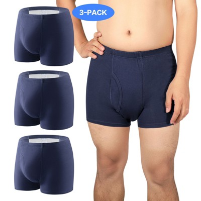 CARER 3pk Washable Incontinence Underwear for Men 9oz High Absorbency Reusable Men's Leakproof Incontinence Brief