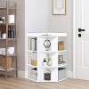 Home Imports Emporium Grid Corner Cabinet with USB Ports & Outlets - 2 of 4
