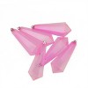 Northlight Transparent Shatterproof Diamond Icicle Christmas Ornaments - 5.5" - Pink - 6ct - 2 of 2