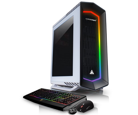 CybertronPC Celestrium GXH7401T PC Gaming with AMD Ryzen 7 1800X Processor, NVIDIA GeForce GTX 1080 Ti Graphics - White/RGB