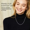 KISPER Silver Diamond Cut Rope Chain Necklace –Thin, Dainty, 925 Sterling Silver Jewelry for Women & Men with Lobster Clasp – Made in Italy - 4 of 4