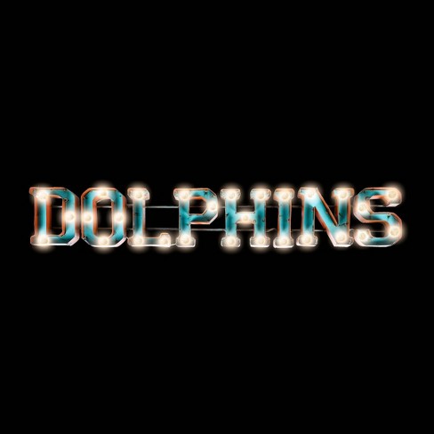 Nfl Miami Dolphins Metal Signed Fixed, Miami Dolphins Lamp Shade