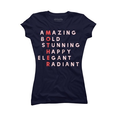 Junior's Design By Humans Mother's Day Amazing Mom Definition By programmerhumor T-Shirt