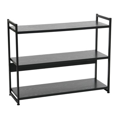 Household Essentials 32.5" Jamestown Wide 3 Shelf Bookshelf